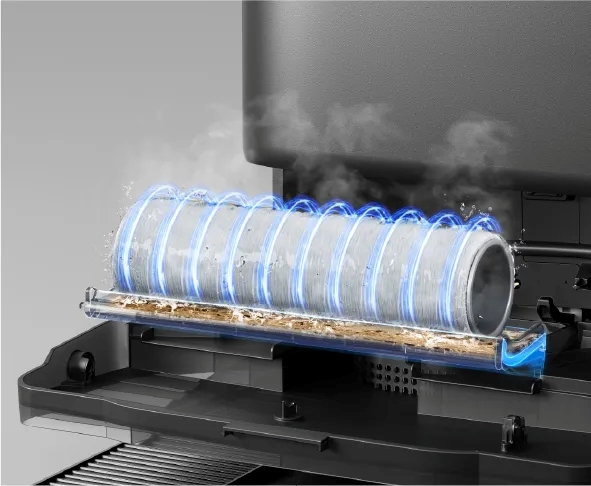 Mycie mopów przez namaczanie w gorącej wodzie