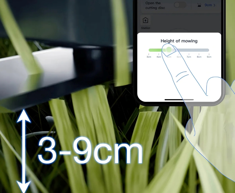 Automatycznie Regulowana Wysokość Cięcia 3-9 cm