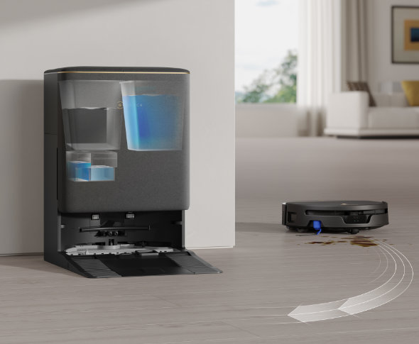 Robot odkurzający DEEBOT T90S Pro zakręcający do stacji OMNI