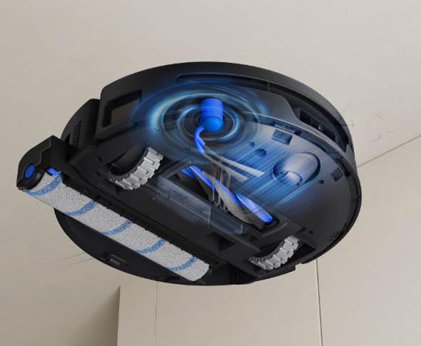 Robot odkurzający DEEBOT T90S Pro Omni ukazany od spodu
